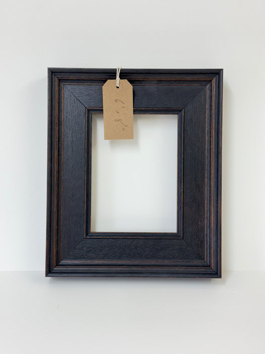 Classic Black Distressed Handmade Photo Frame #5