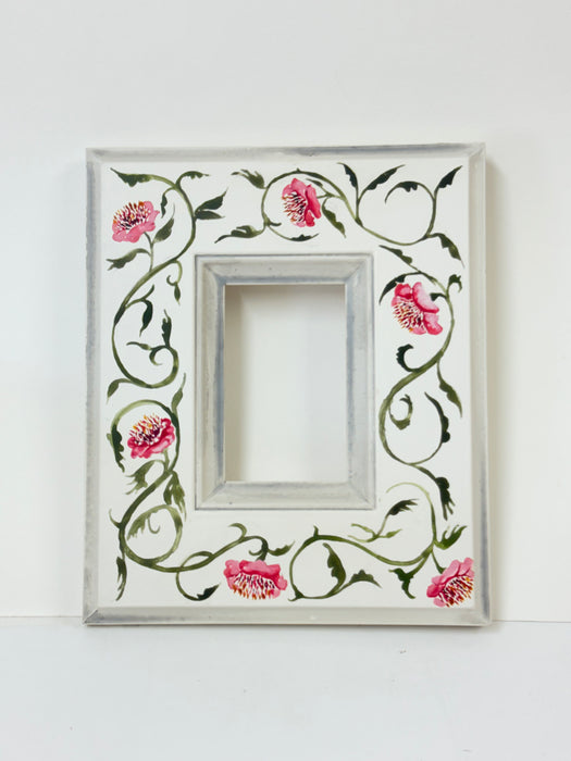 Hand-Painted Gesso Photo Frame #1