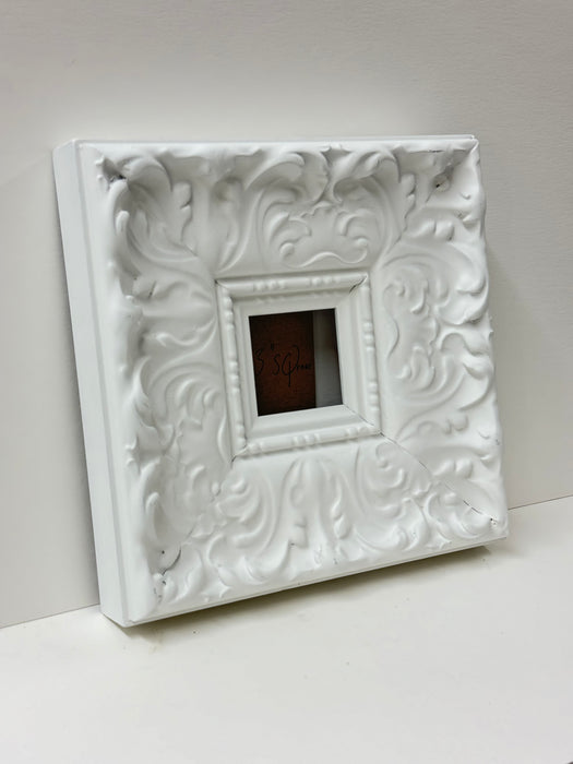 Chunky White Ornate Handmade Photo Frame #18