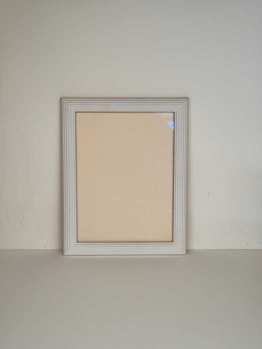 White Fluted Handmade Photo Frame #26