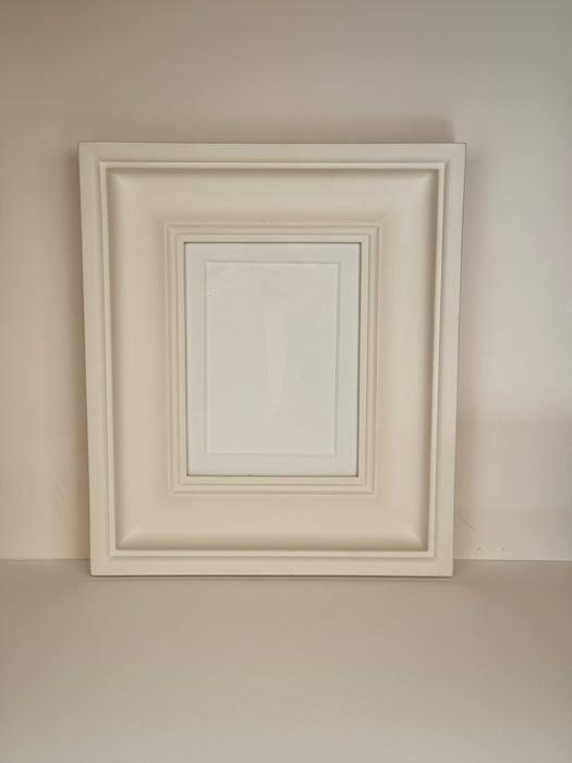 Chunky White Moulded Handmade Photo Frame #27