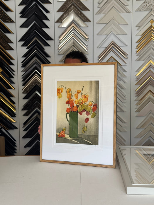 Japanese Bush Lanterns by Eric Slater, Framed