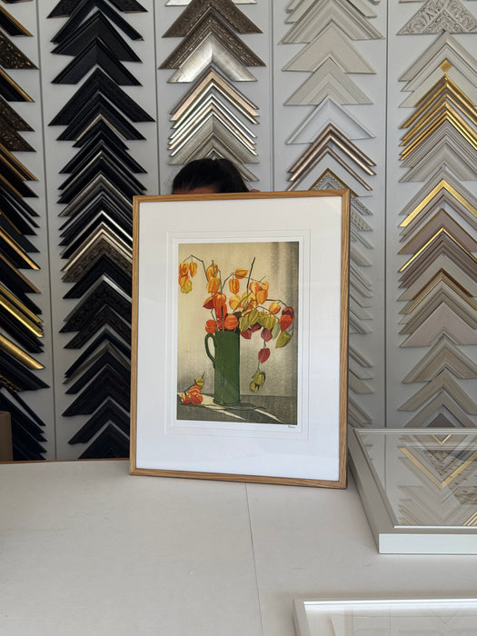 Japanese Bush Lanterns by Eric Slater, Framed