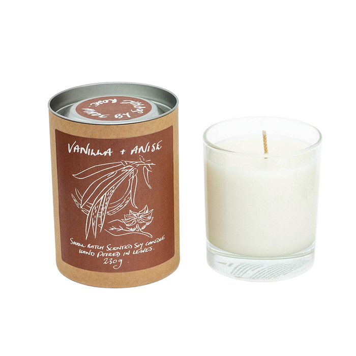 Vanilla + Anise Scented Soy Candle