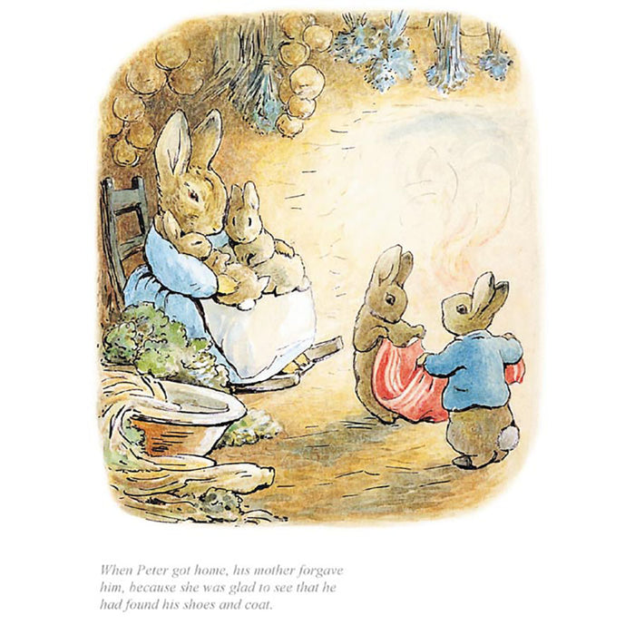 When Peter Got Home His Mother Forgave Him By Beatrix Potter