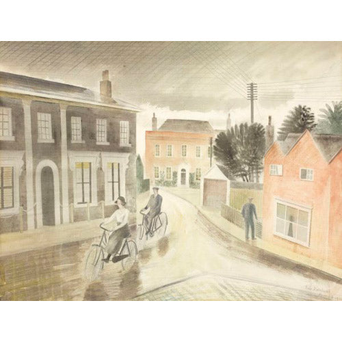 Village Street By Eric Ravilious