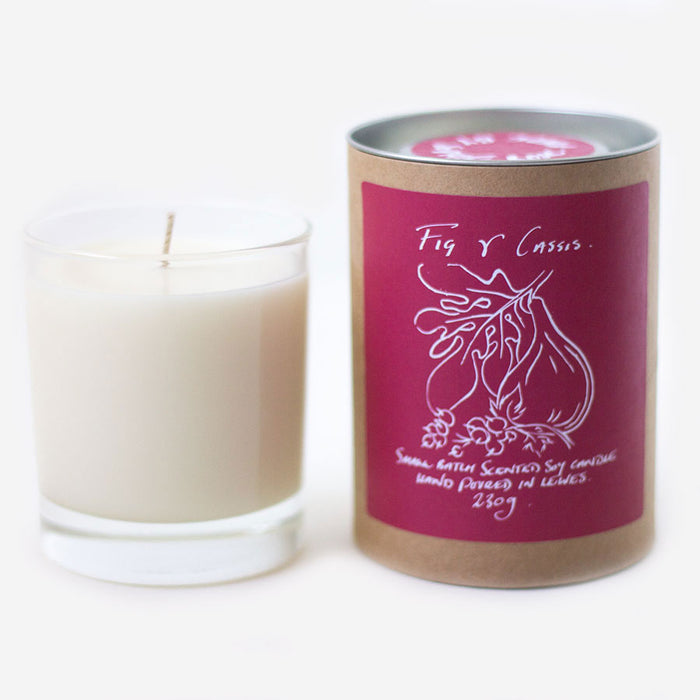 Fig + Cassis Scented Soy Candle