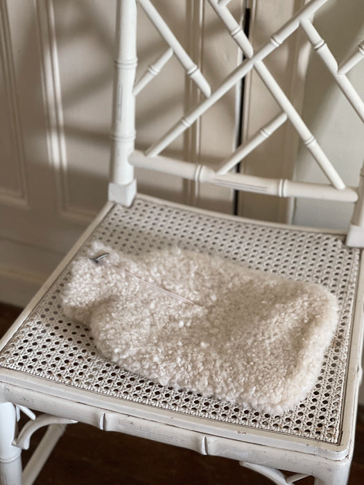 Cream Sheepskin Hot Water Bottle Cover
