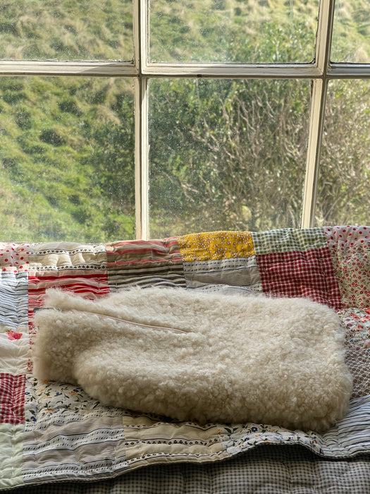 Sheepskin Hot Water Bottle in Cream