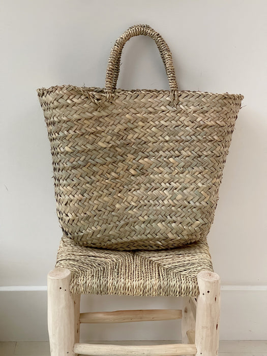 Woven Berber Shopper Basket