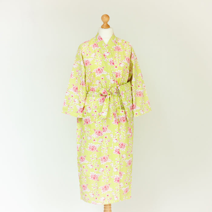 Sweet William Cotton Kimono Robe and Wash Bag