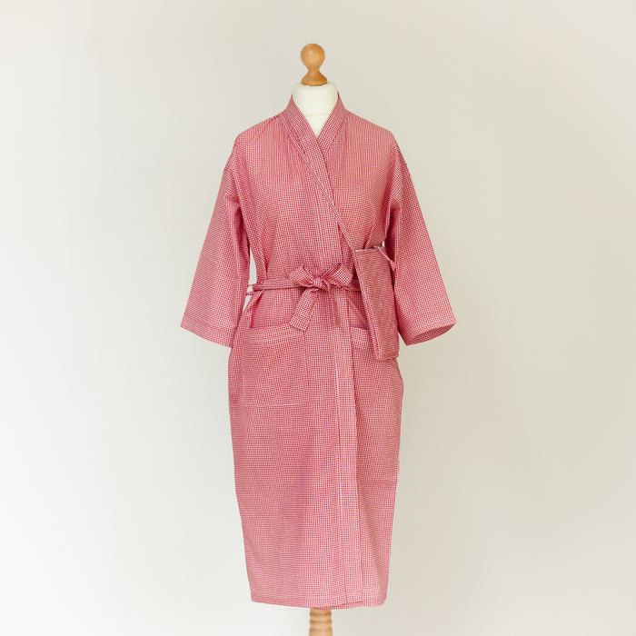 Jam Jar Cotton Kimono Robe and Wash Bag