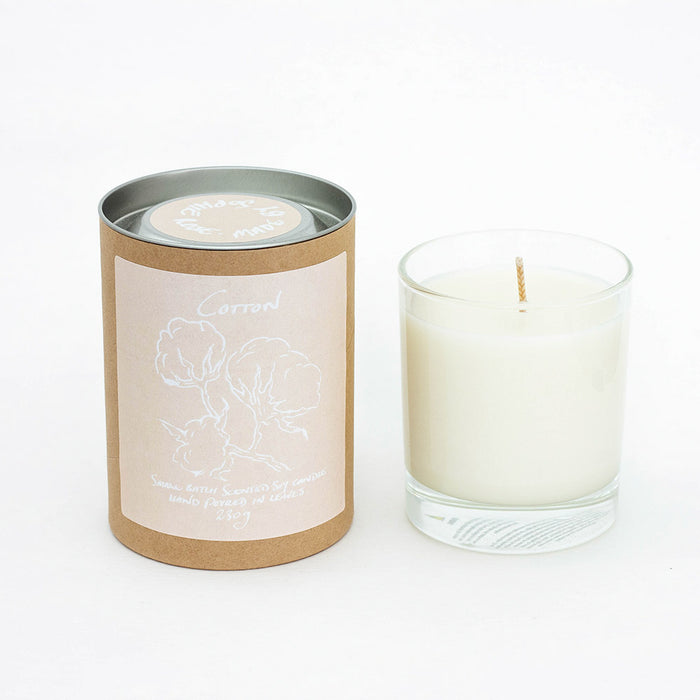 Cotton Scented Soy Candle