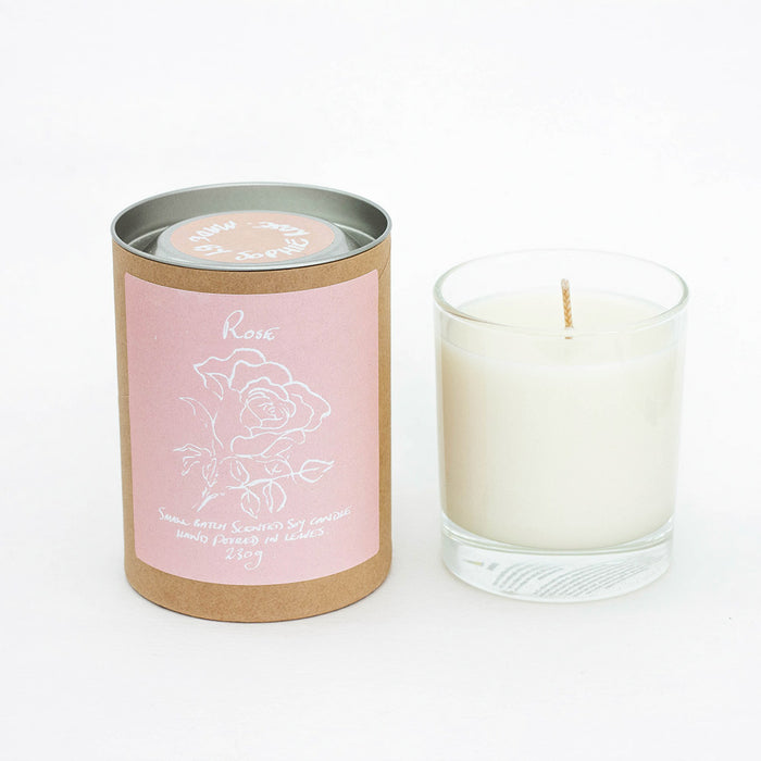 Rose Scented Soy Candle