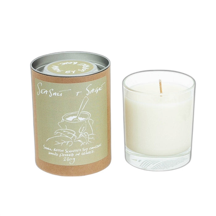 Sea Salt + Sage Scented Soy Candle