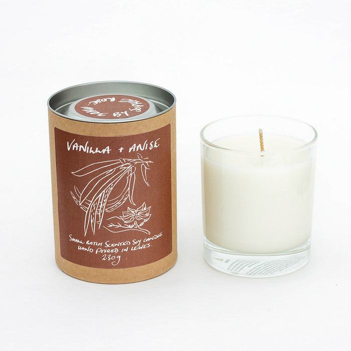 Vanilla + Anise Scented Soy Candle