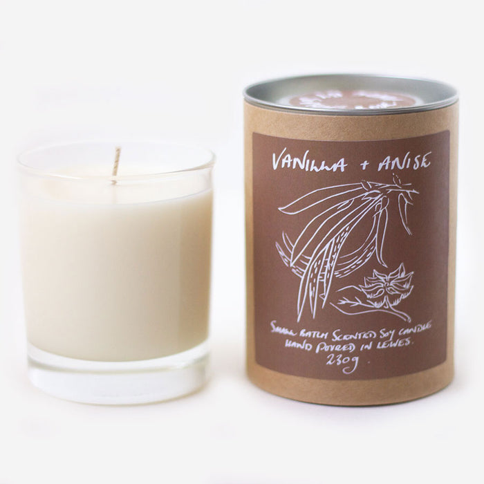 Vanilla + Anise Scented Soy Candle