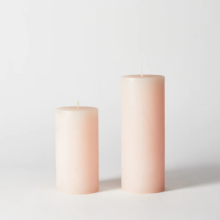 Pink Pillar Candle Medium