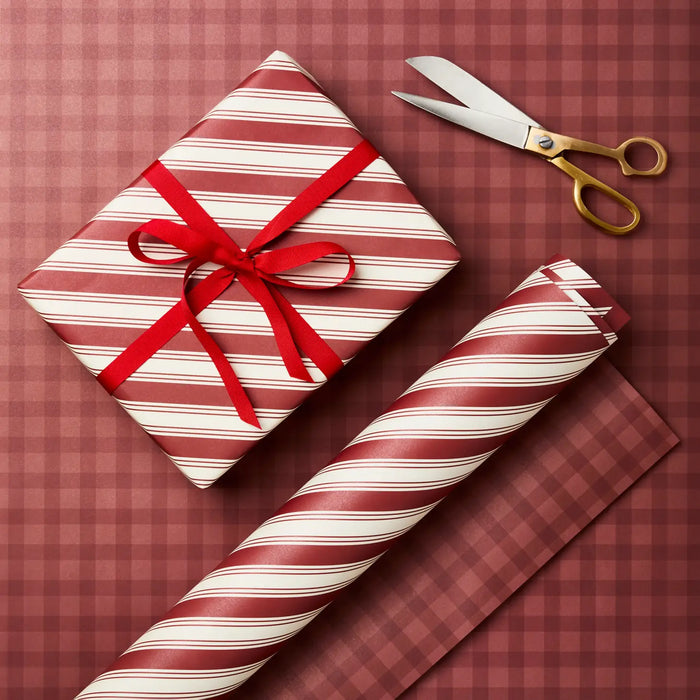Elizabeth Gingham & Natasha Stripe Wrapping Paper