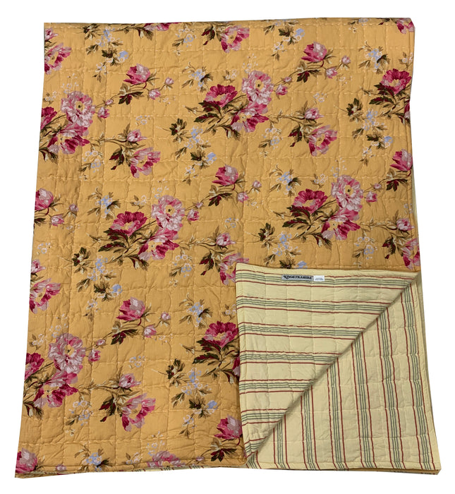 Sandbar & Golden Garden Hand Stitched Patchwork Quilt