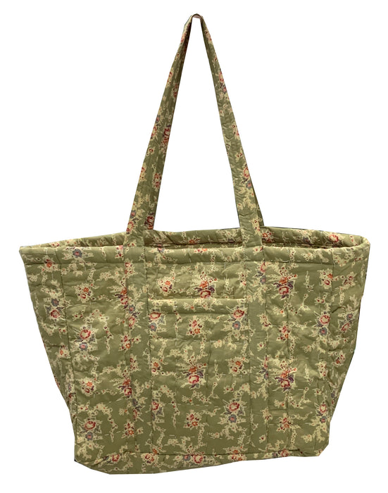 Garden Gate Quilted Tote Bag