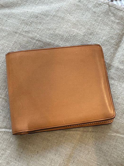Italian Leather Wallet in Sand