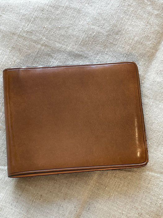 Italian Leather Wallet in Tobacco