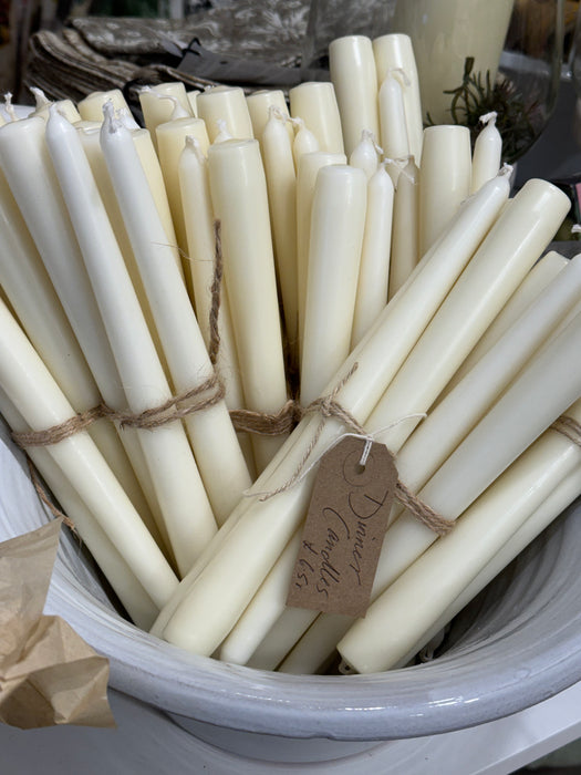 Ivory Dinner Candle Bundle