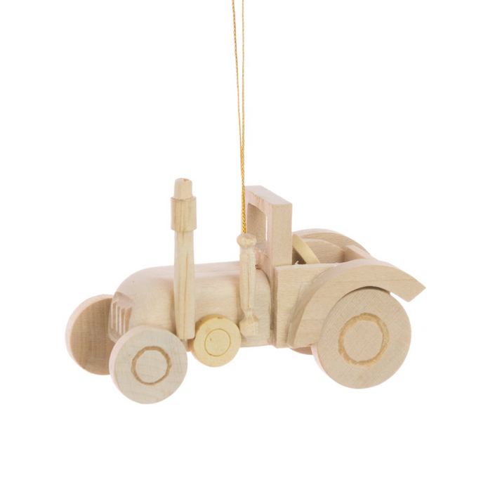 Wooden Tractor Decoration