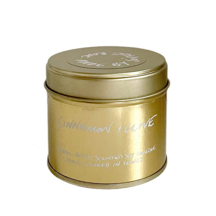 Cinnamon + Clove Scented Soy Candle Travel Tin
