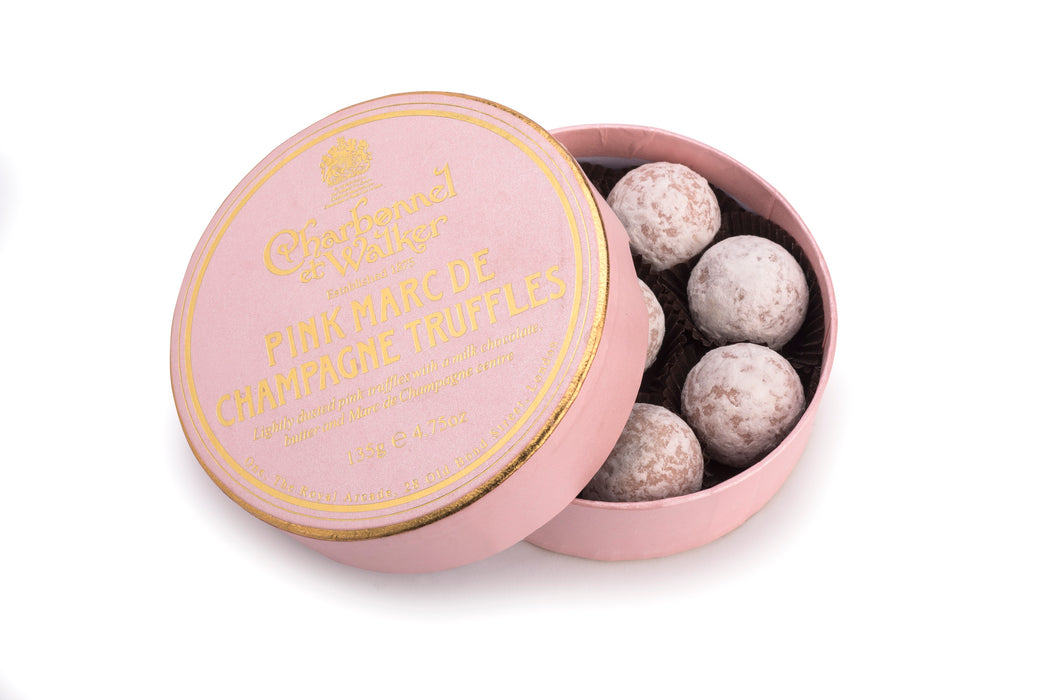 Pink Marc De Champagne Truffles