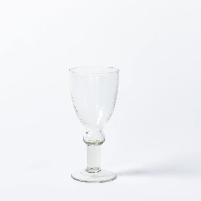 Hammered White Wine Glass