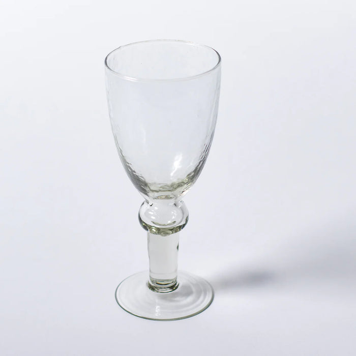 Hammered Red Wine Glass
