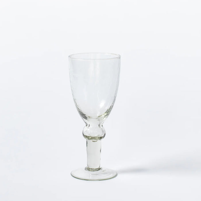 Hammered Red Wine Glass
