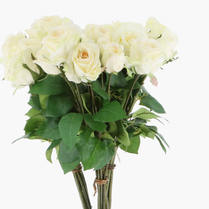 Faux Bunch of Cream Roses