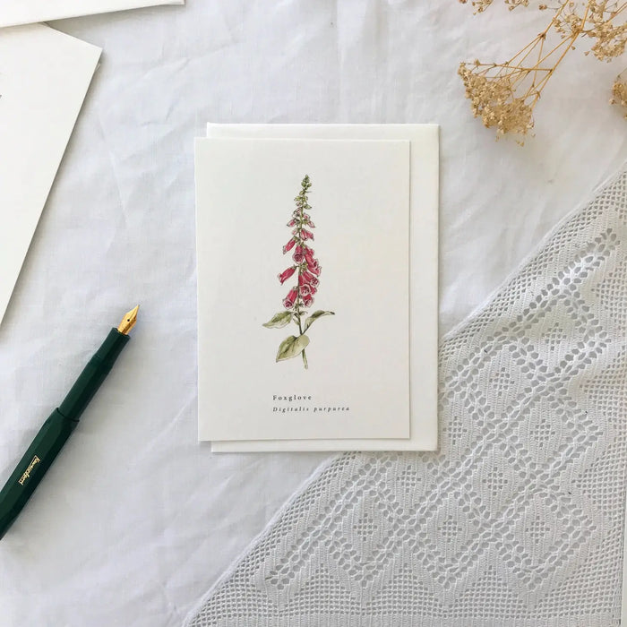 Foxglove A Natural Year Greeting Card