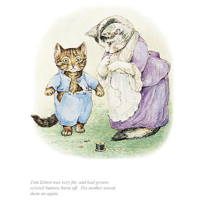 Tom Kitten Was Very Fat By Beatrix Potter