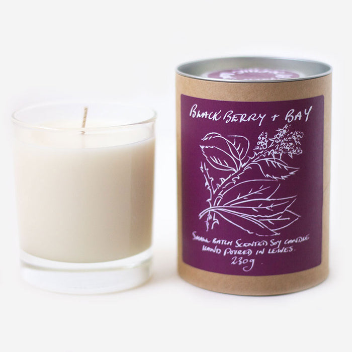 Blackberry + Bay Scented Soy Candle