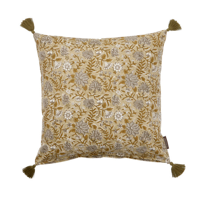 Komati Desert Block Printed Cotton Cushion 50 x 50 cm