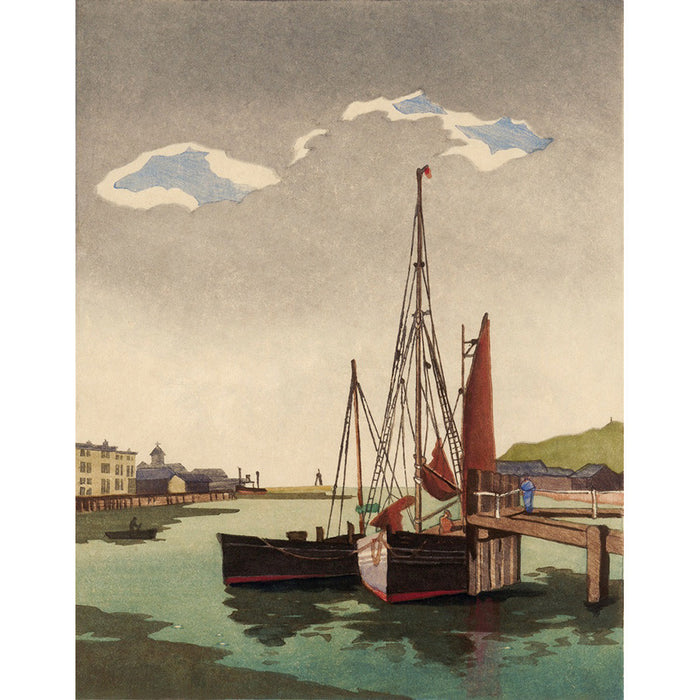 Fishing Boats, Newhaven 1935 By Eric Slater