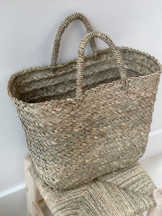 Woven Berber Shopper Basket