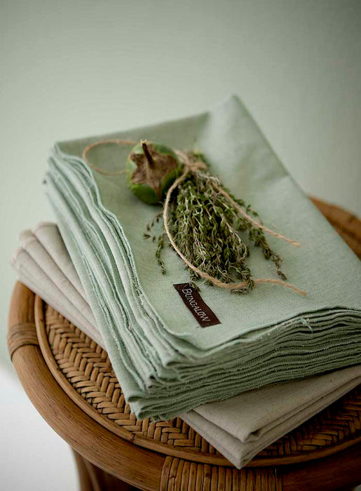 Pair of Mirra Sand Linen Tea Towels