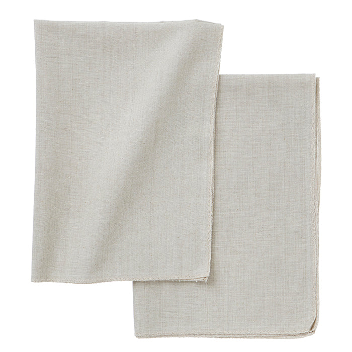 Pair of Mirra Sand Linen Tea Towels