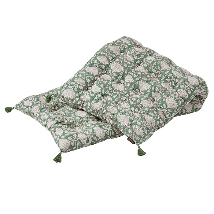 Cotton Block Printed Mattress Savannah Ivy