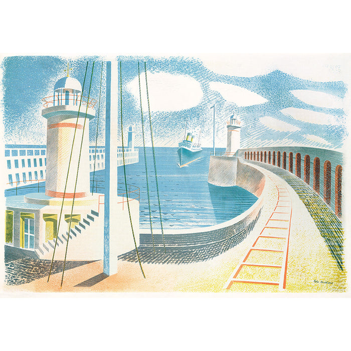 Newhaven Harbour By Eric Ravilious