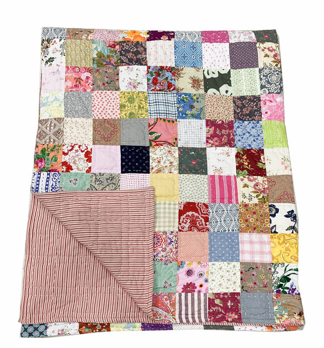 Pick & Mix & Seaside Rock Hand Stitched Patchwork Quilt