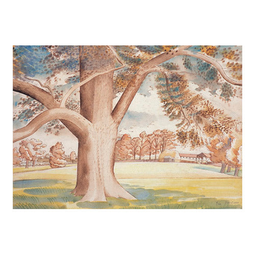Field Elm, 1932 By Eric Ravilious Greeting Card