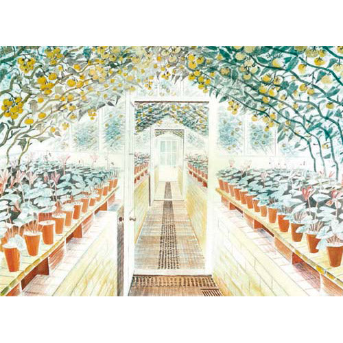Greenhouse By Eric Ravilious Greeting Card