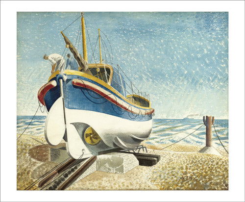 Lifeboat, 1938 by Eric Ravilious Greeting Card