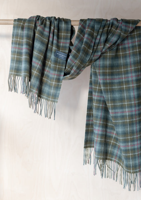 Lambswool Blanket Scarf in Mackenzie Weathered Tartan